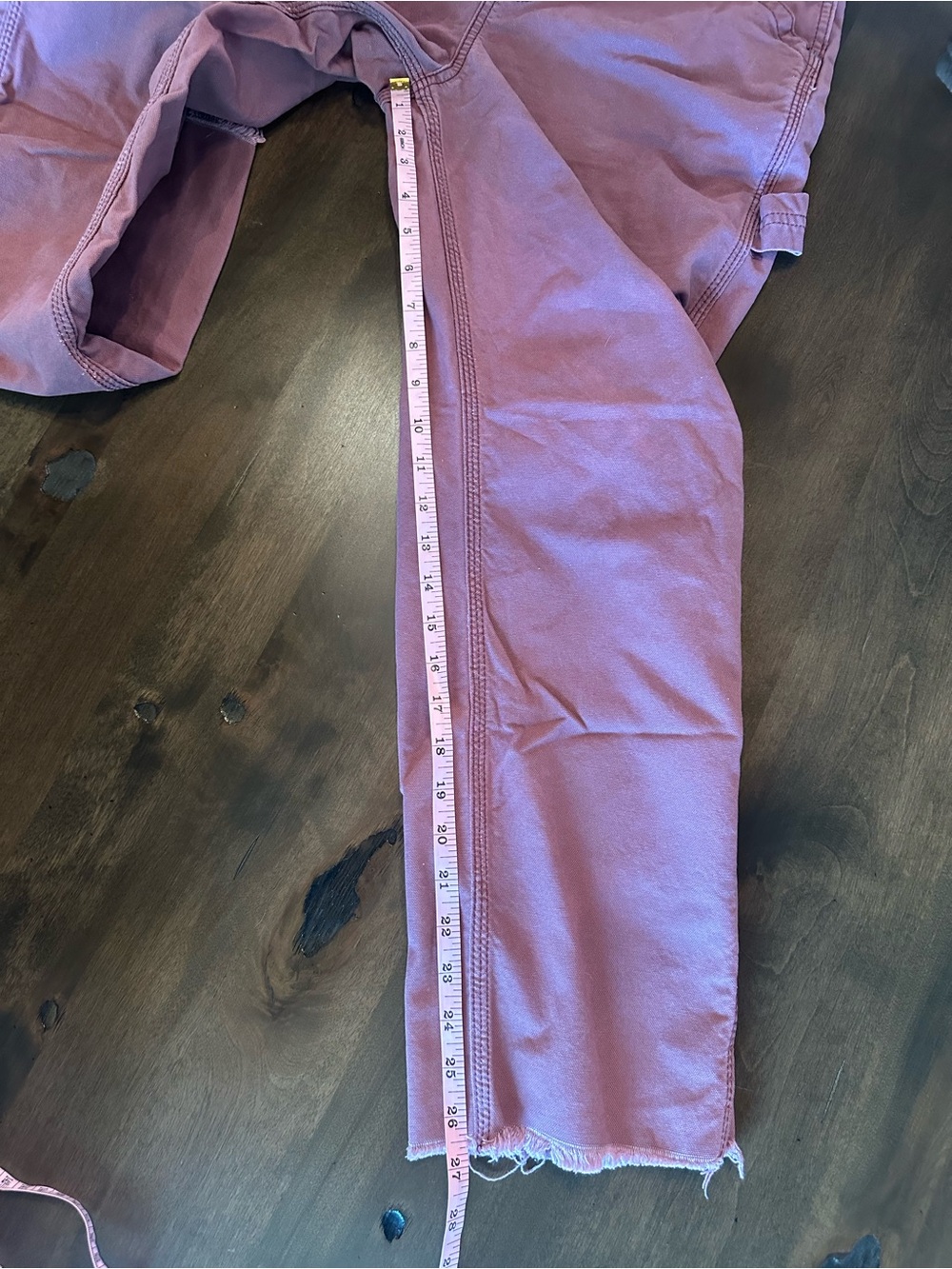 Liberty Rose-Pink Overalls with green accents Size S - Picture 13 of 15